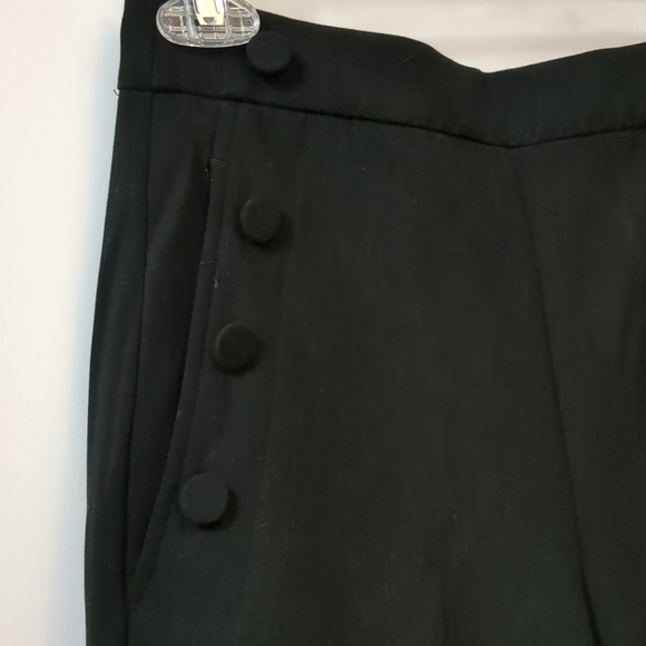 High-Waist Cropped Wide Leg Pant Black RW&CO - Picture 2 of 5